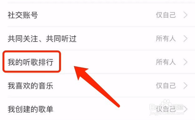 网易云音乐如何设置我的听歌排行仅自己可见