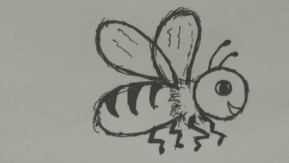 蜜蜂怎么画