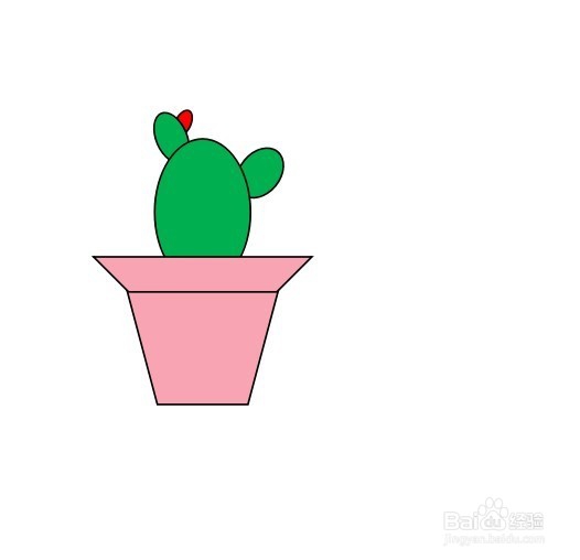 怎么画仙人掌的简笔画