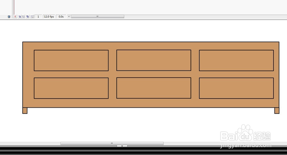 flash绘制家用电视柜的教程