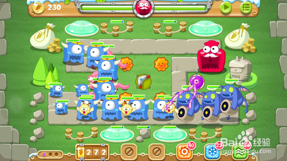 保卫萝卜2 地下庄园 D5关 金萝卜＋任务1