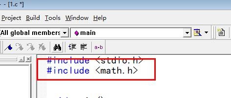 C语言如何调用数学函数