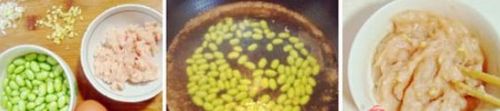 毛豆鸡丁饭的做法