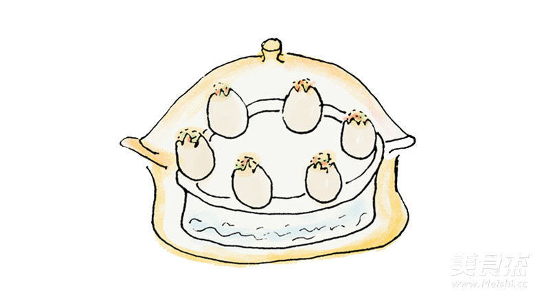 手绘食谱：黄金糯米蛋 把粽子放进鸭子蛋里