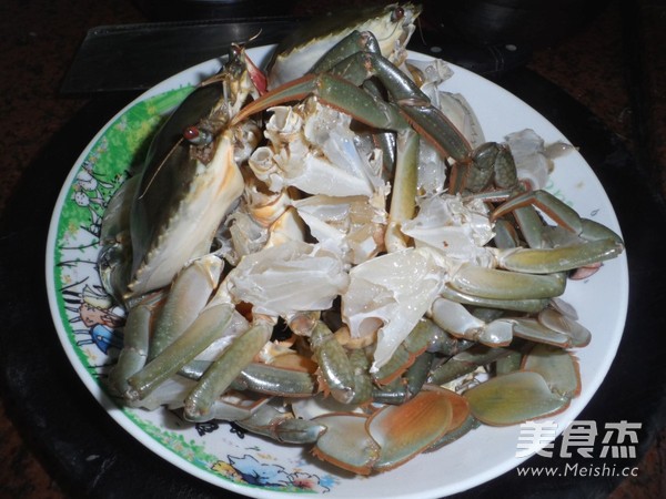 姜葱炒肉蟹的做法