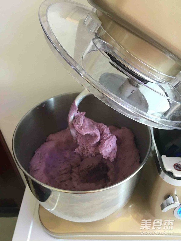 紫薯玫瑰花馒头