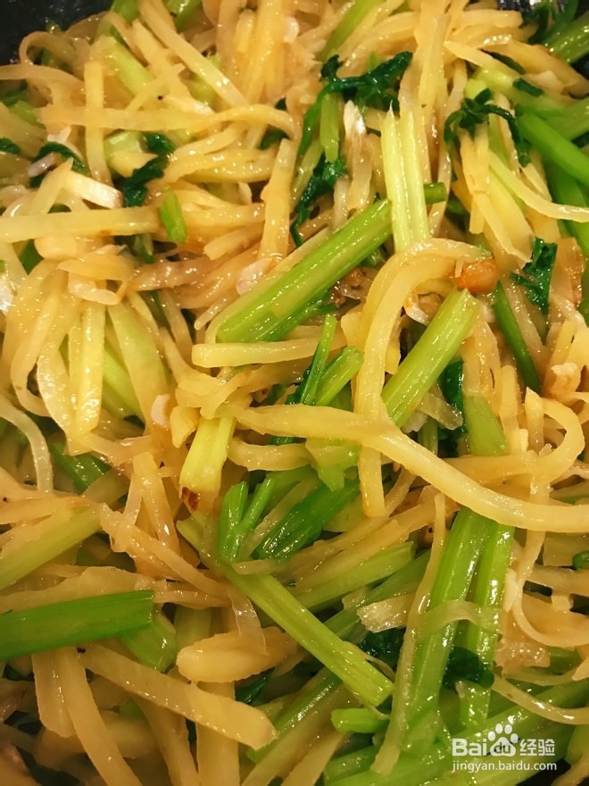 美味的香芹土豆丝