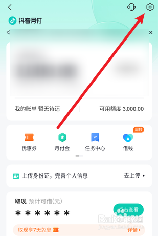 怎么开启抖音月付优先付款