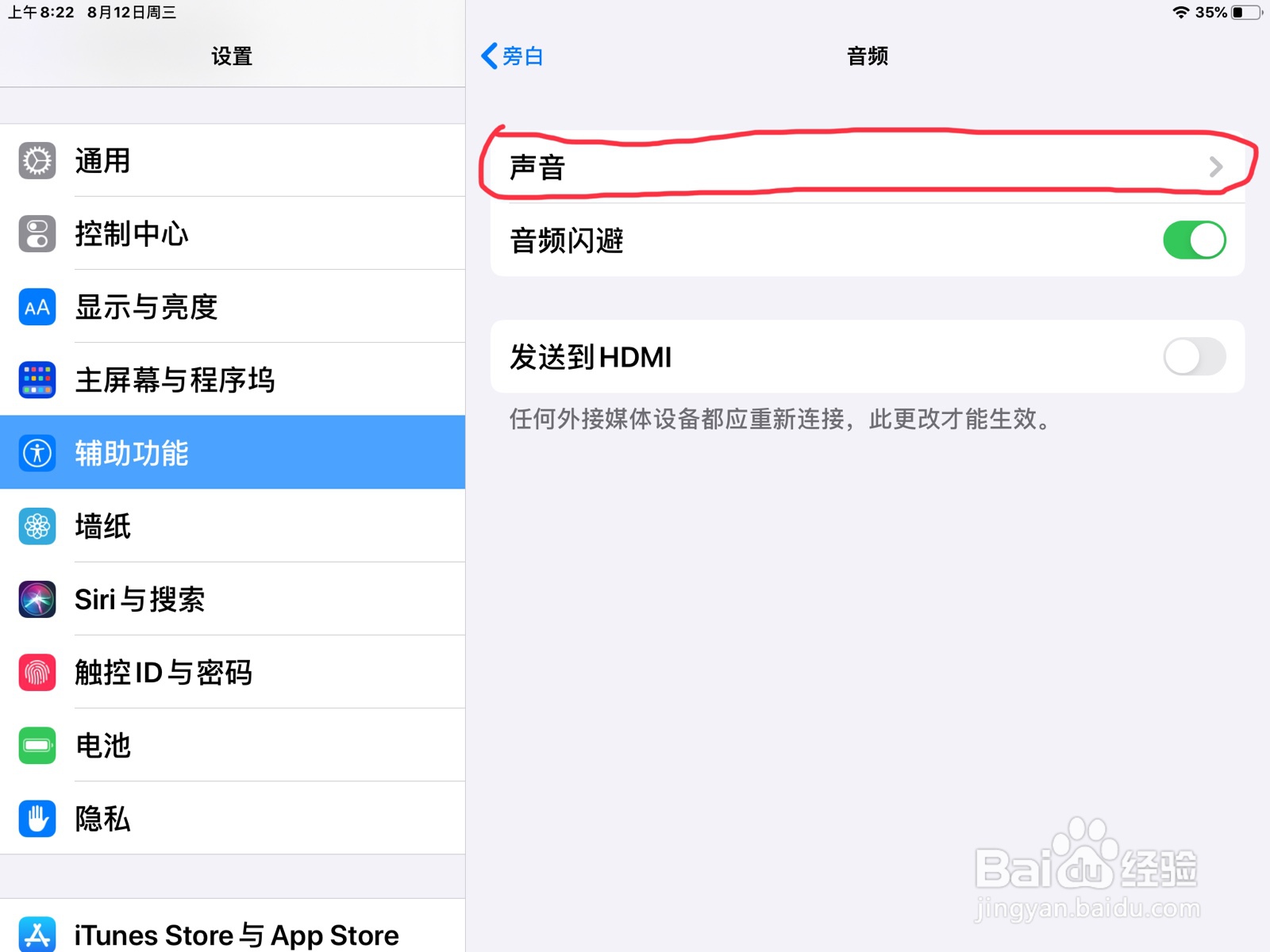 iPad怎么在旁白设置快速导航已停用的预览