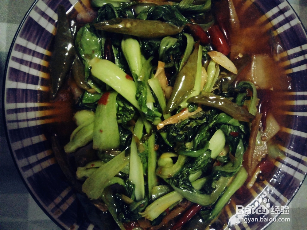 炝炒小白菜的做法