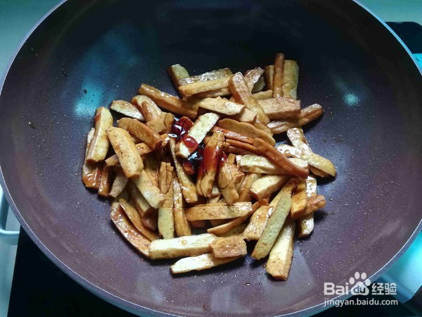 韭菜炒香干的做法