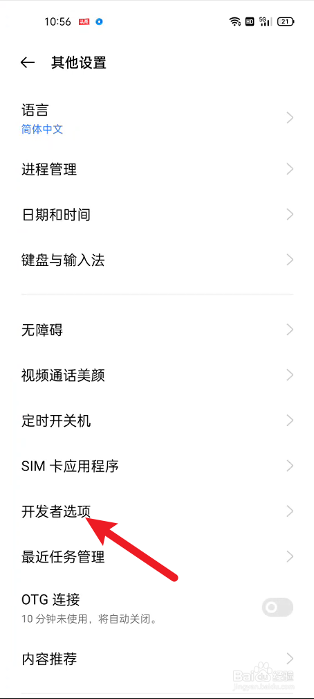 真我手机在哪里开启开发者选项