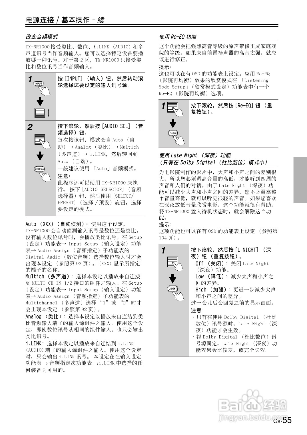 安桥AV接收机TX-NR1000型使用说明书:[3]