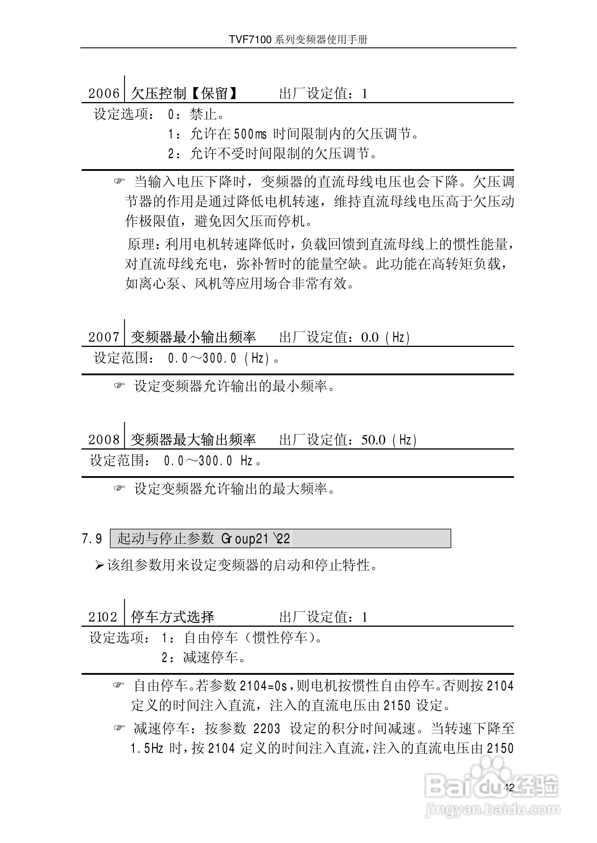时代TVF7100-0015型变频器说明书:[5]