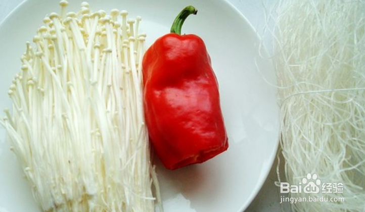 粉丝拌金针菇怎么做