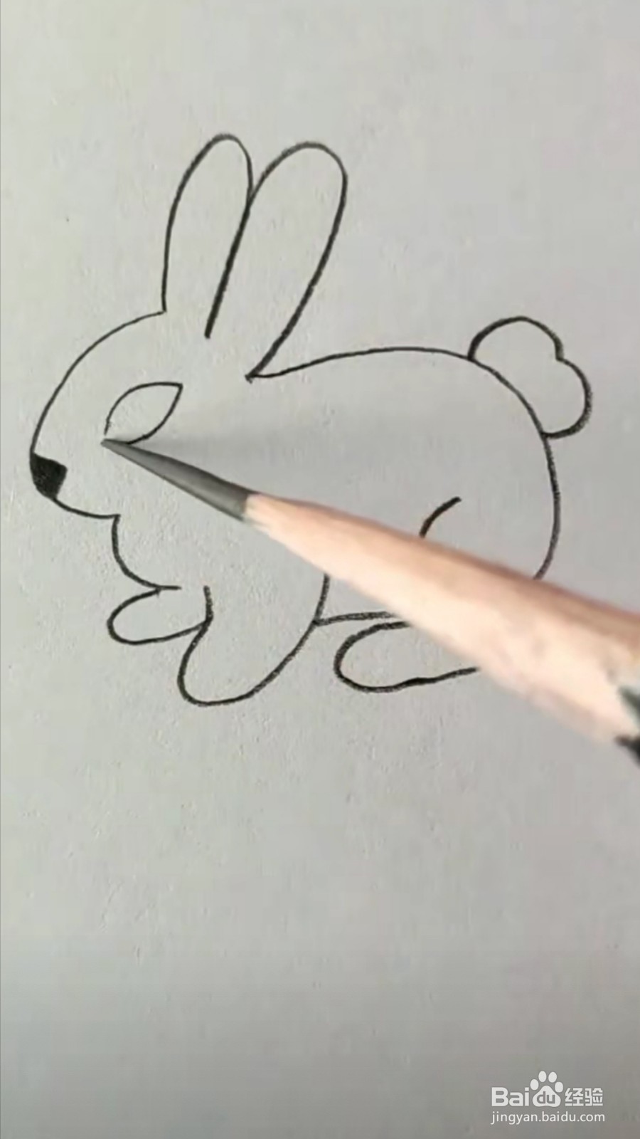 怎么画小兔子