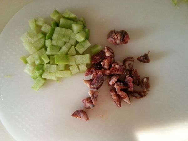 香辣腊肉萝卜饭