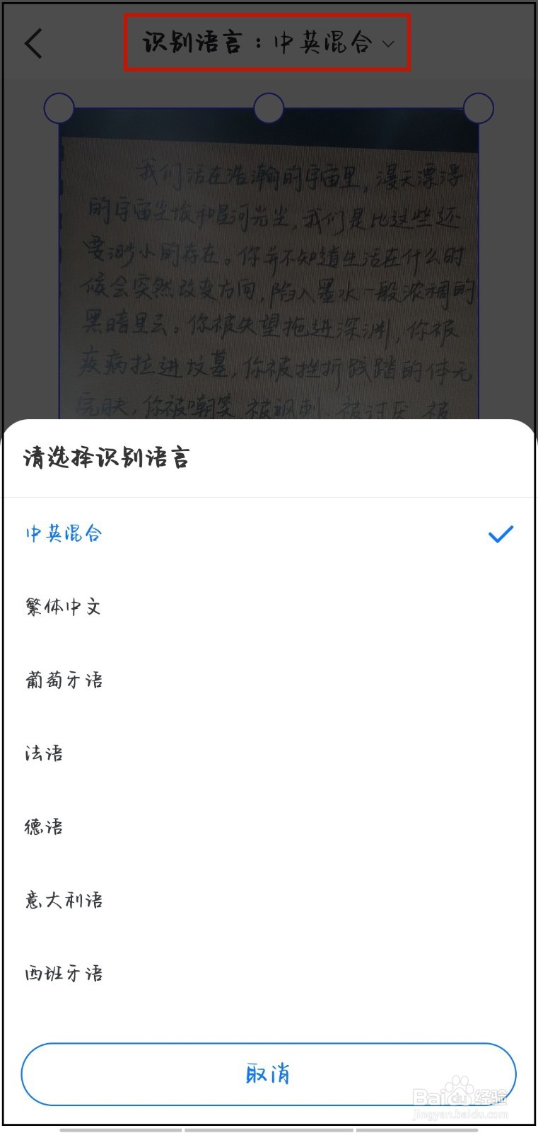 识别图片文字转化为文本