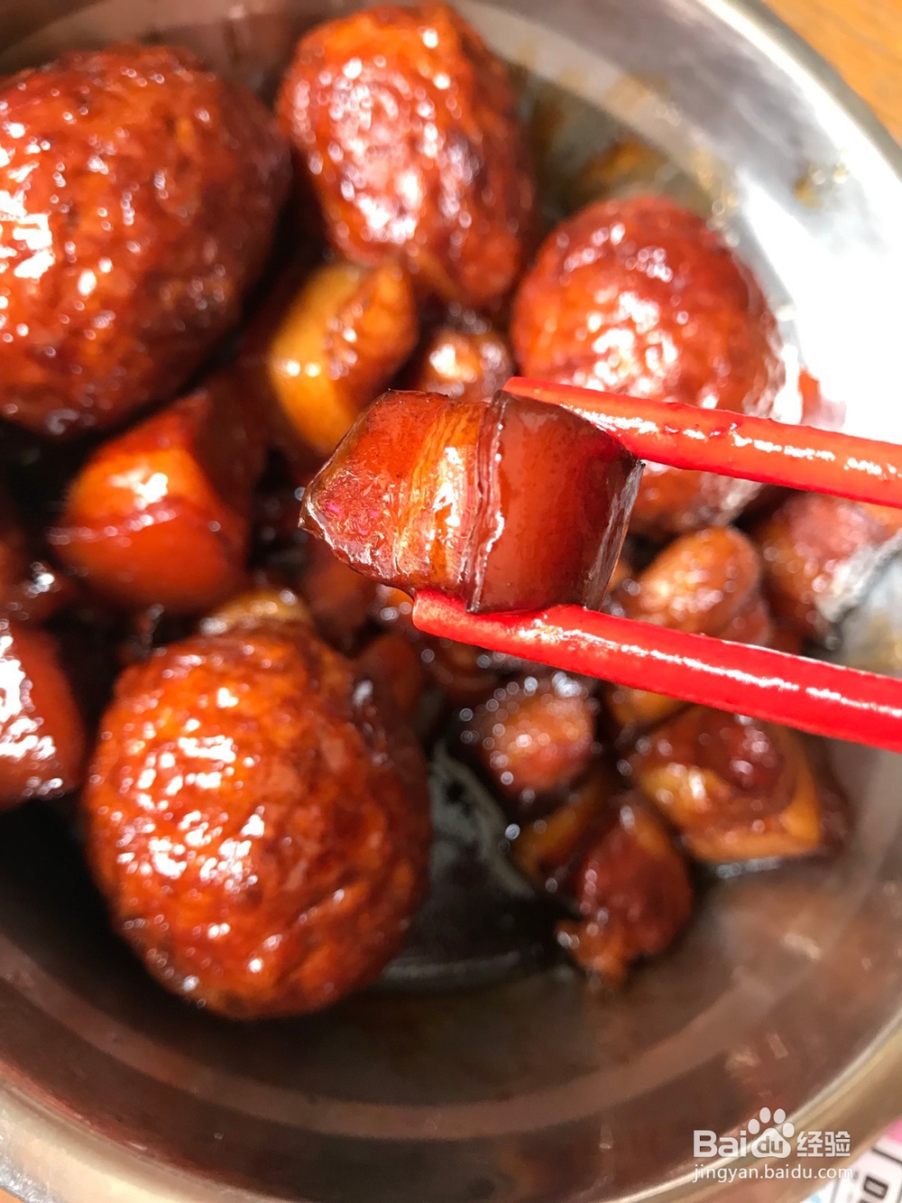 虎皮蛋红烧肉的做法