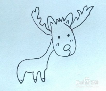 简笔画:怎么画鲁道夫
