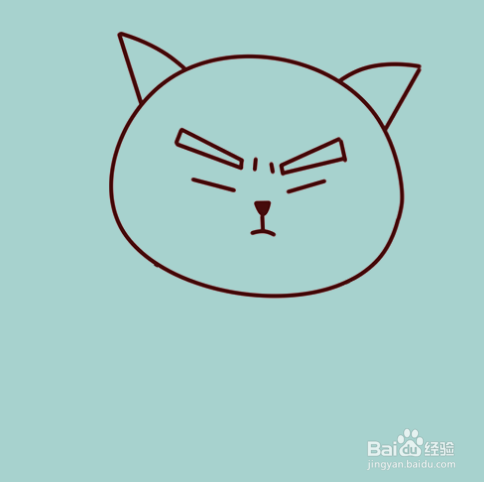 如何手工画猫的简笔画？