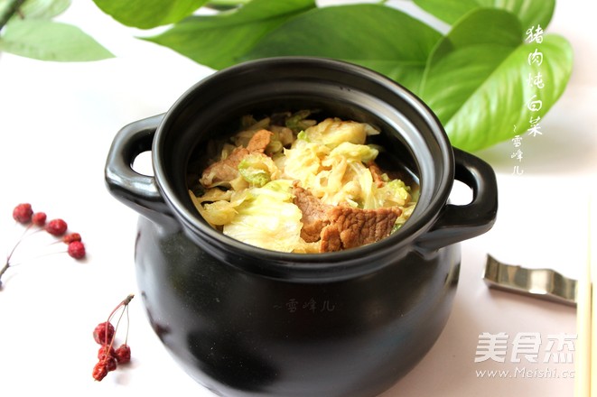 猪肉炖白菜的做法