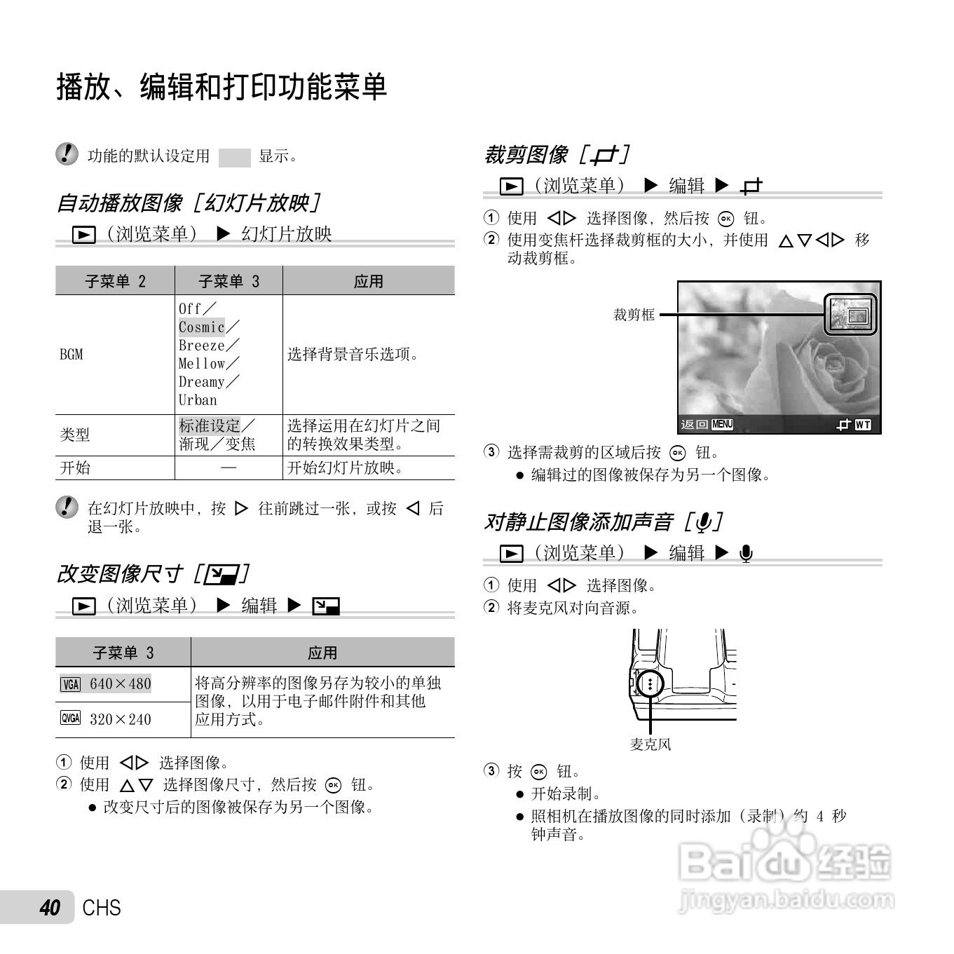 奥林巴斯SP-720UZ数码相机说明书:[4]