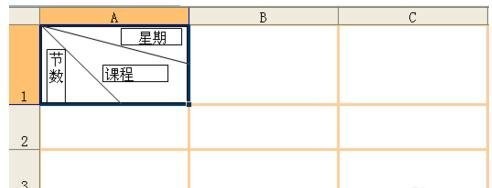 如何用excel制作课程表
