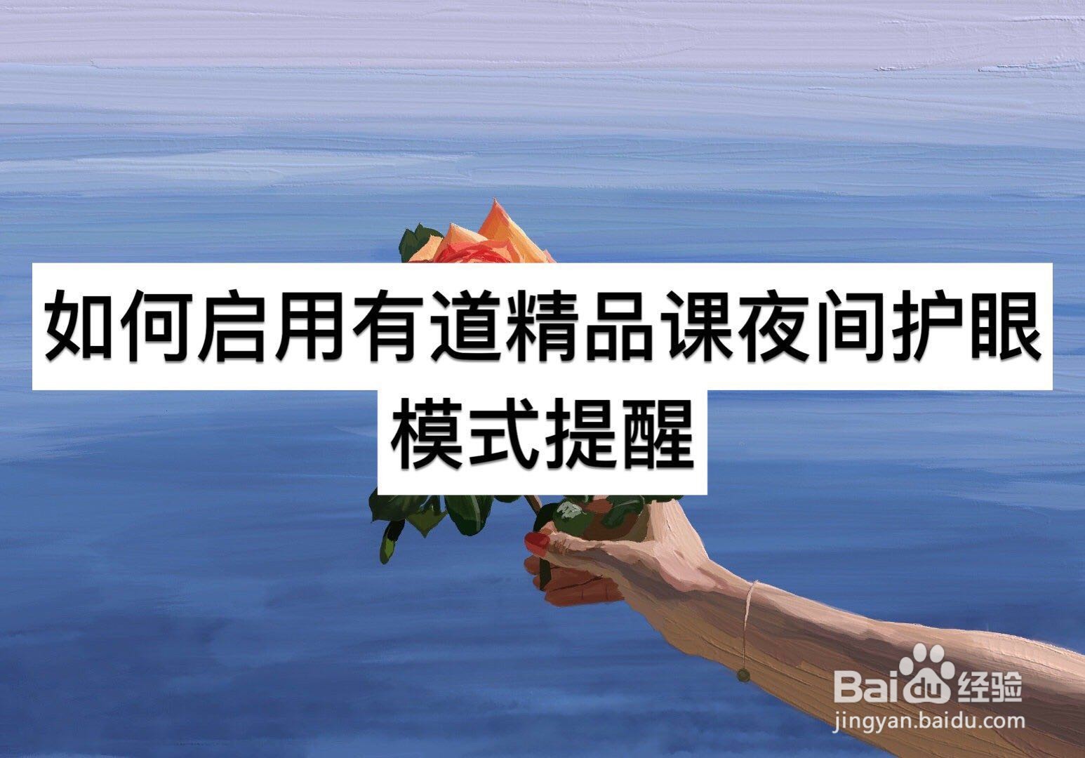 如何启用有道精品课夜间护眼模式