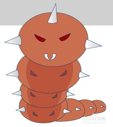 flash如何绘制一条虫子的画面