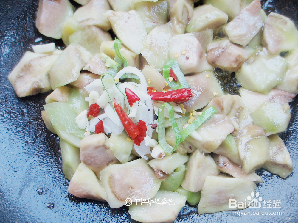 做青椒烧茄子少油秘诀的教程