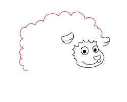 卡通绵羊怎么画