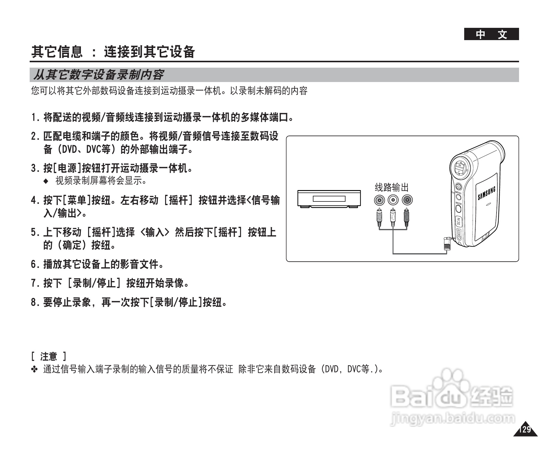 三星VP-X220L摄录一体机使用说明书:[13]
