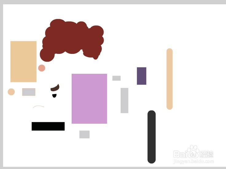 Flash绘制一个扁平人物的方法