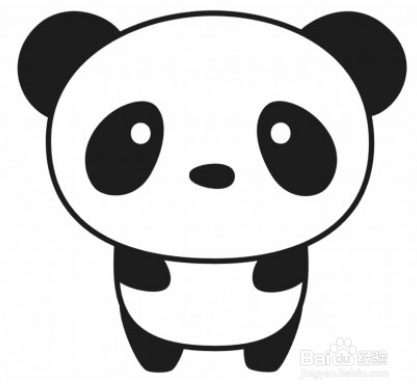 如何用简笔画的形式画一只大熊猫呢?
