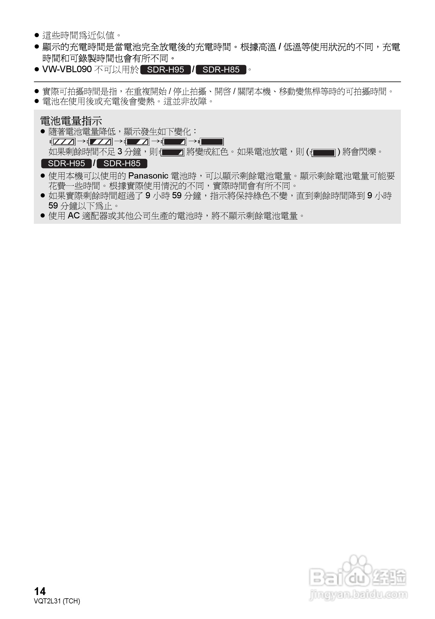 松下SDR-H85数码摄像机使用说明书:[2]