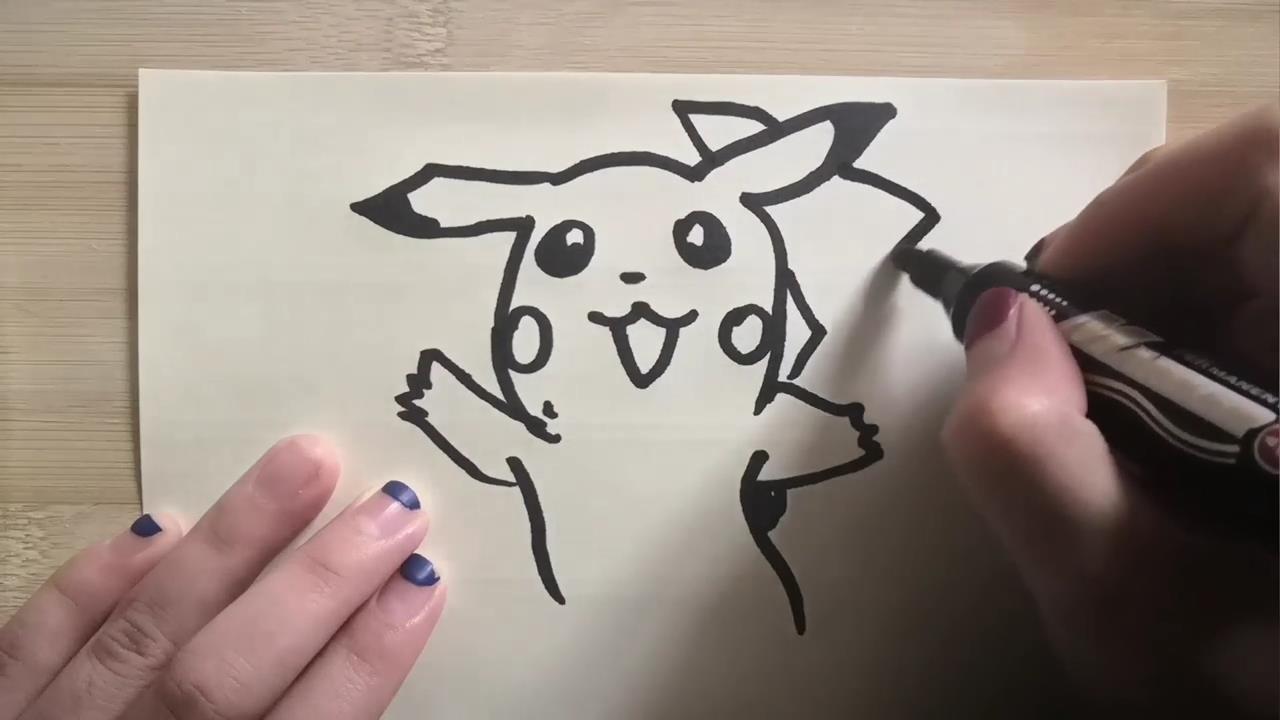 皮卡丘的简笔画如何画？