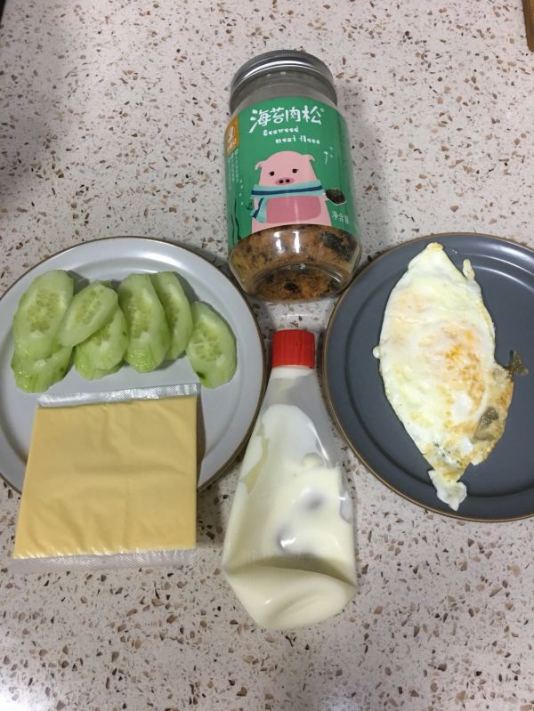 芝士肉松三明治
