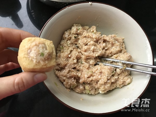 油豆腐酿的做法