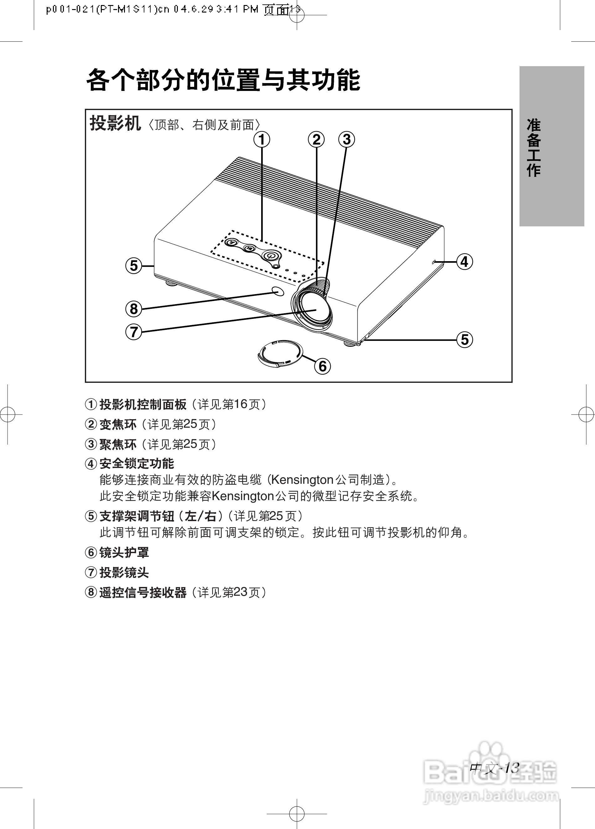 松下PT-U1X67A液晶投影机使用说明书:[2]