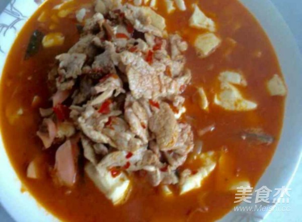 酸汤豆花肉片