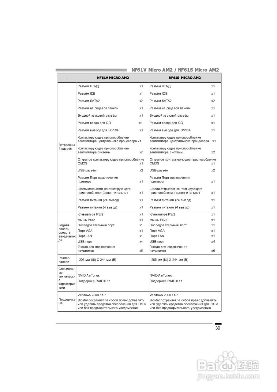 映泰NF61V Micro AM2型主板说明书:[5]