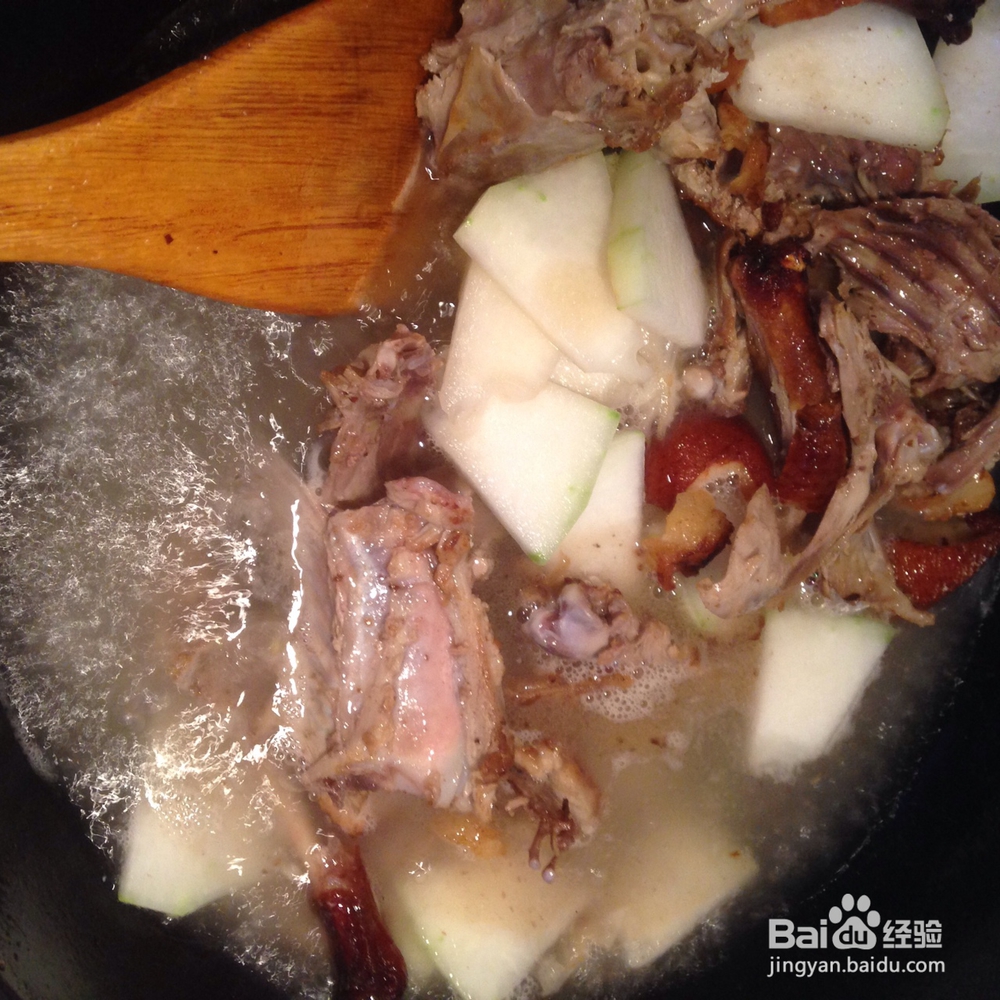 怎么做香浓鸭架冬瓜汤?