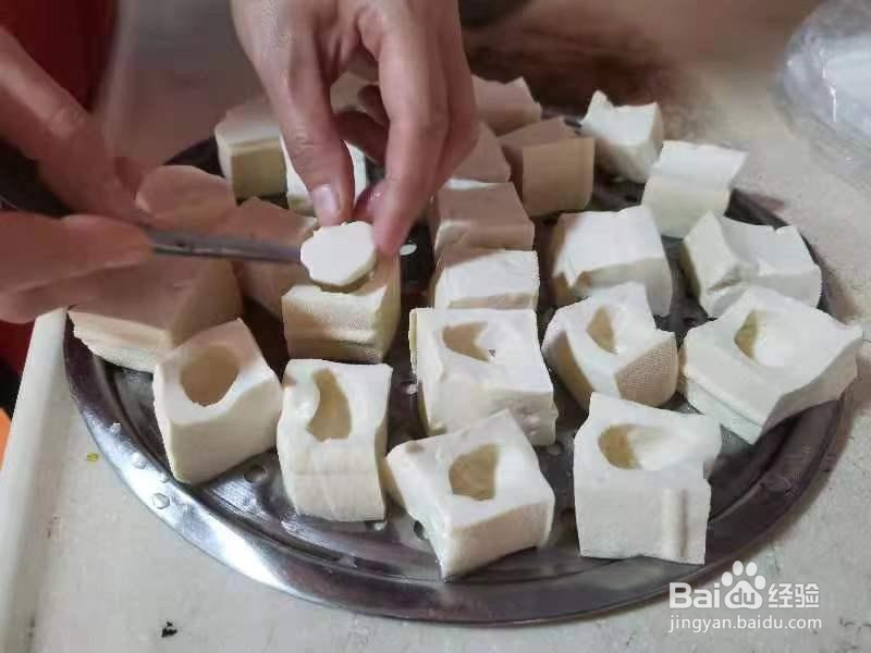 脆皮酿豆腐的做法