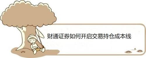 财通证券如何开启交易持仓成本线