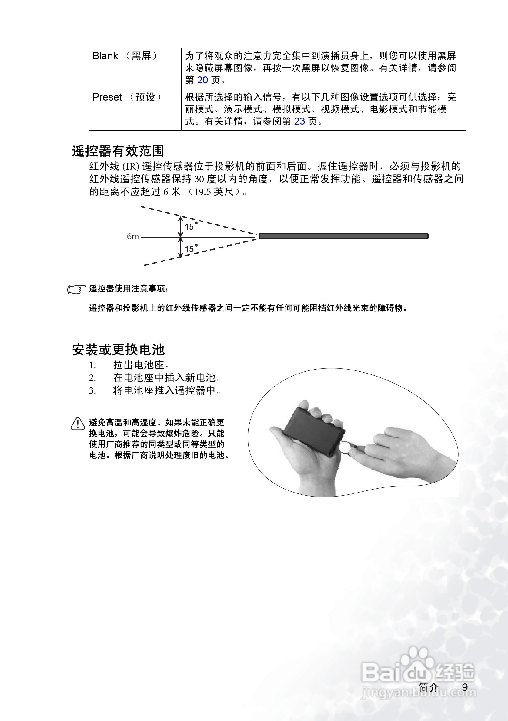 明基PB2145投影机使用说明书:[2]