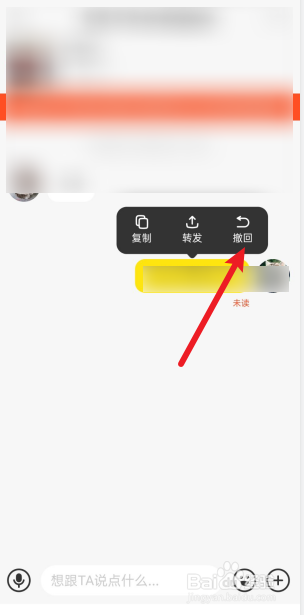 闲鱼怎么撤回发送的消息
