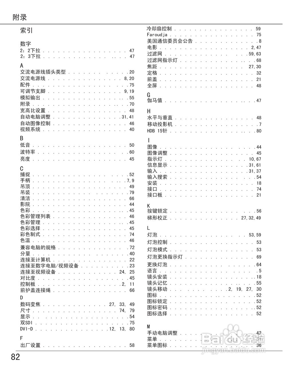 EIKI爱其 LC-X6投影机说明书:[9]