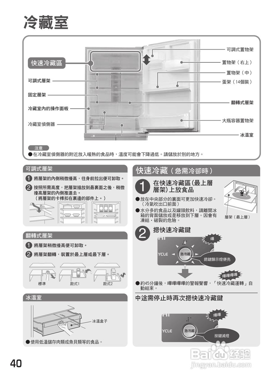 日立R-S42ZMJL电冰箱使用说明书:[4]