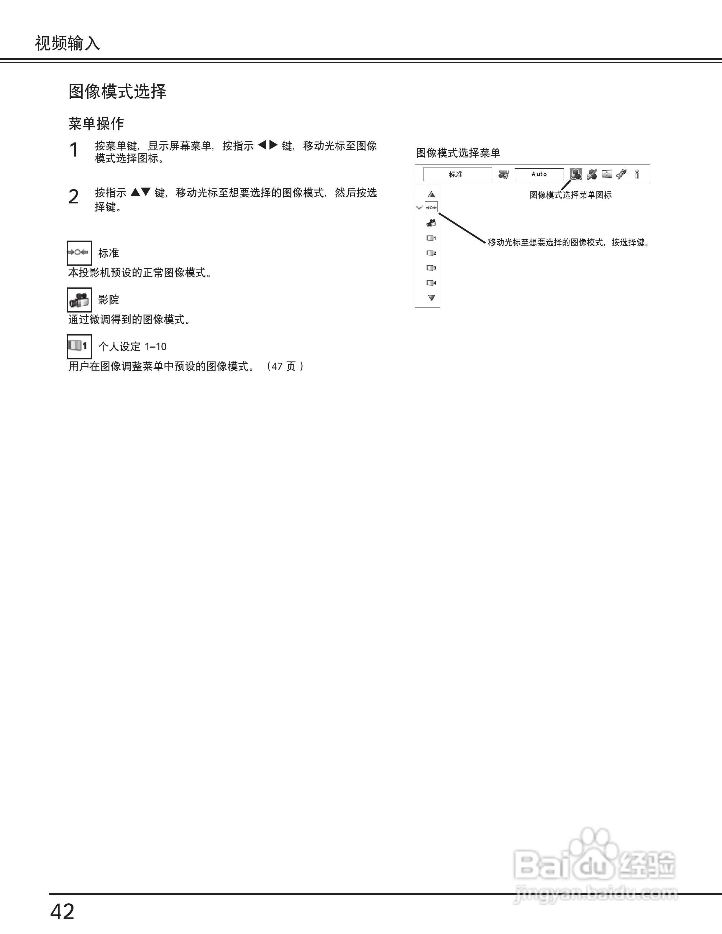 EIKI爱其 LC-X80说明书:[5]